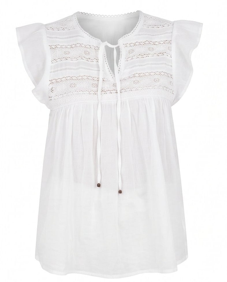 Enid Top - White