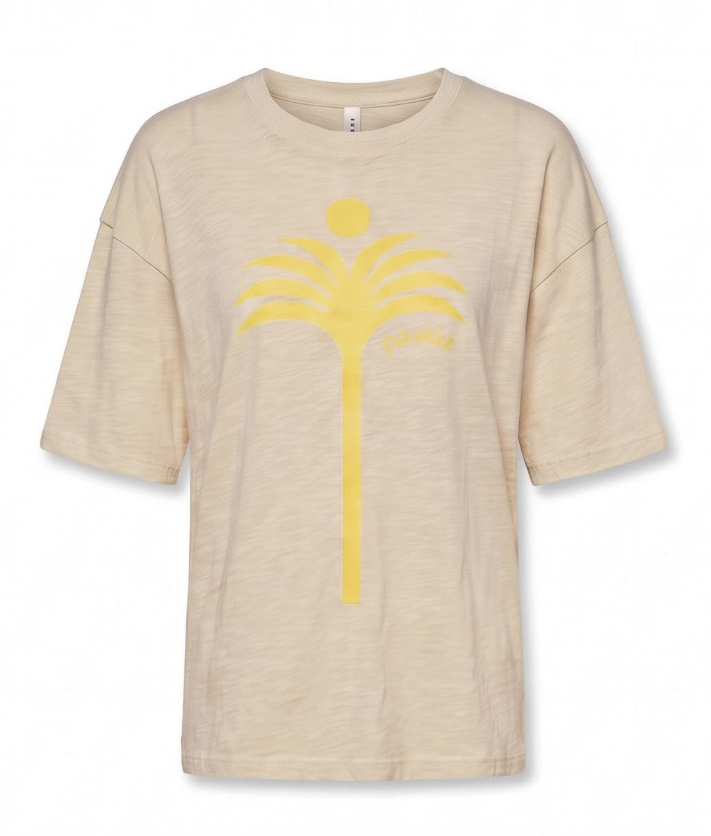 Palm Tee - Almond