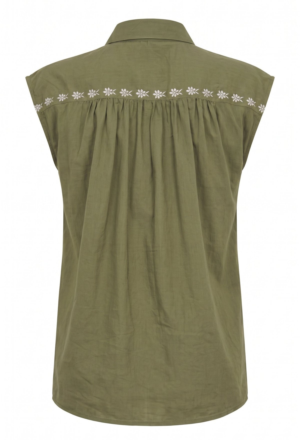 Willow Shirt - Olive / White